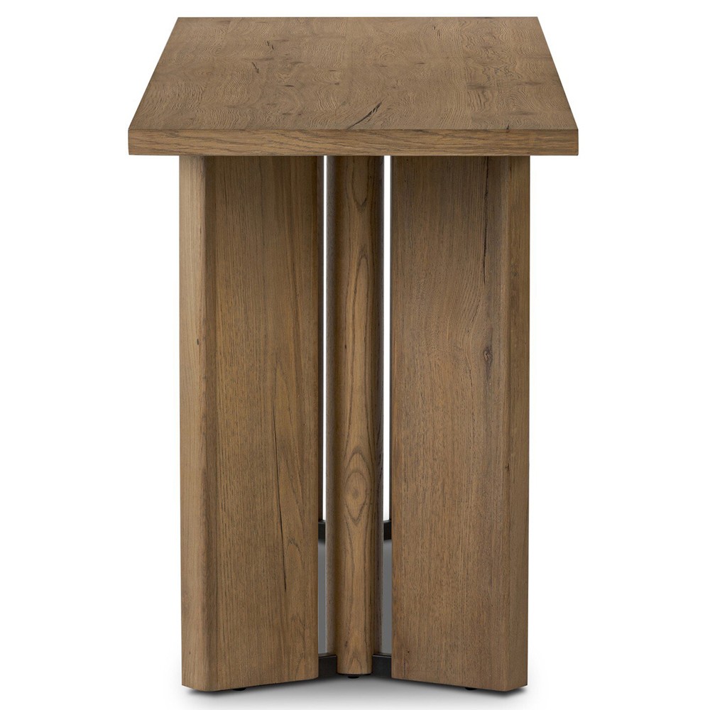 Jonathan Rustic Lodge Light Oak Rectangular Console Table|
