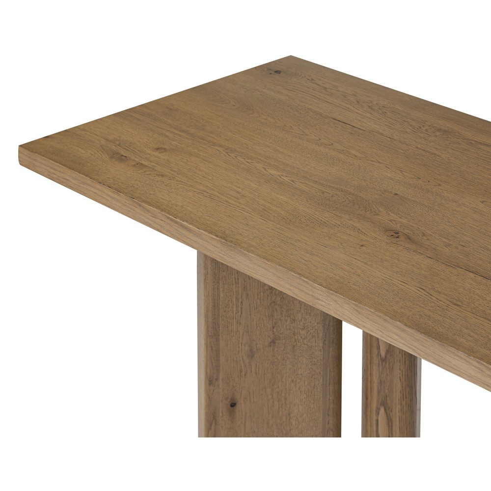 Jonathan Rustic Lodge Light Oak Rectangular Console Table|