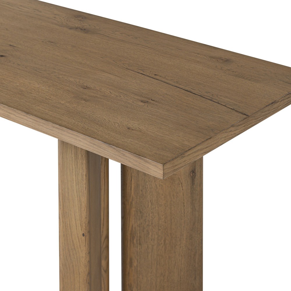 Jonathan Rustic Lodge Light Oak Rectangular Console Table|