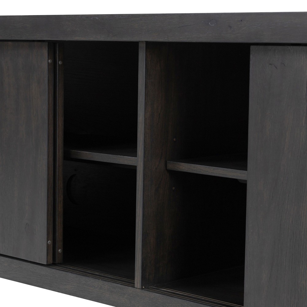 Laredo Modern Classic Smoked Black Oak Media Console - 95