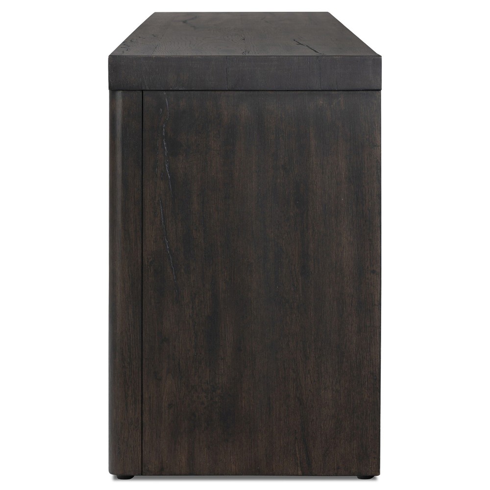 Laredo Modern Classic Smoked Black Oak Media Console - 95