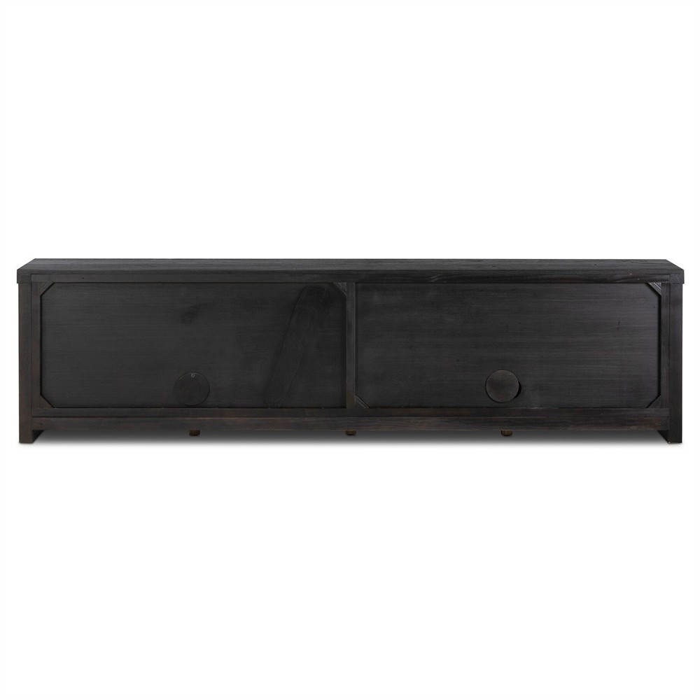 Laredo Modern Classic Smoked Black Oak Media Console - 95
