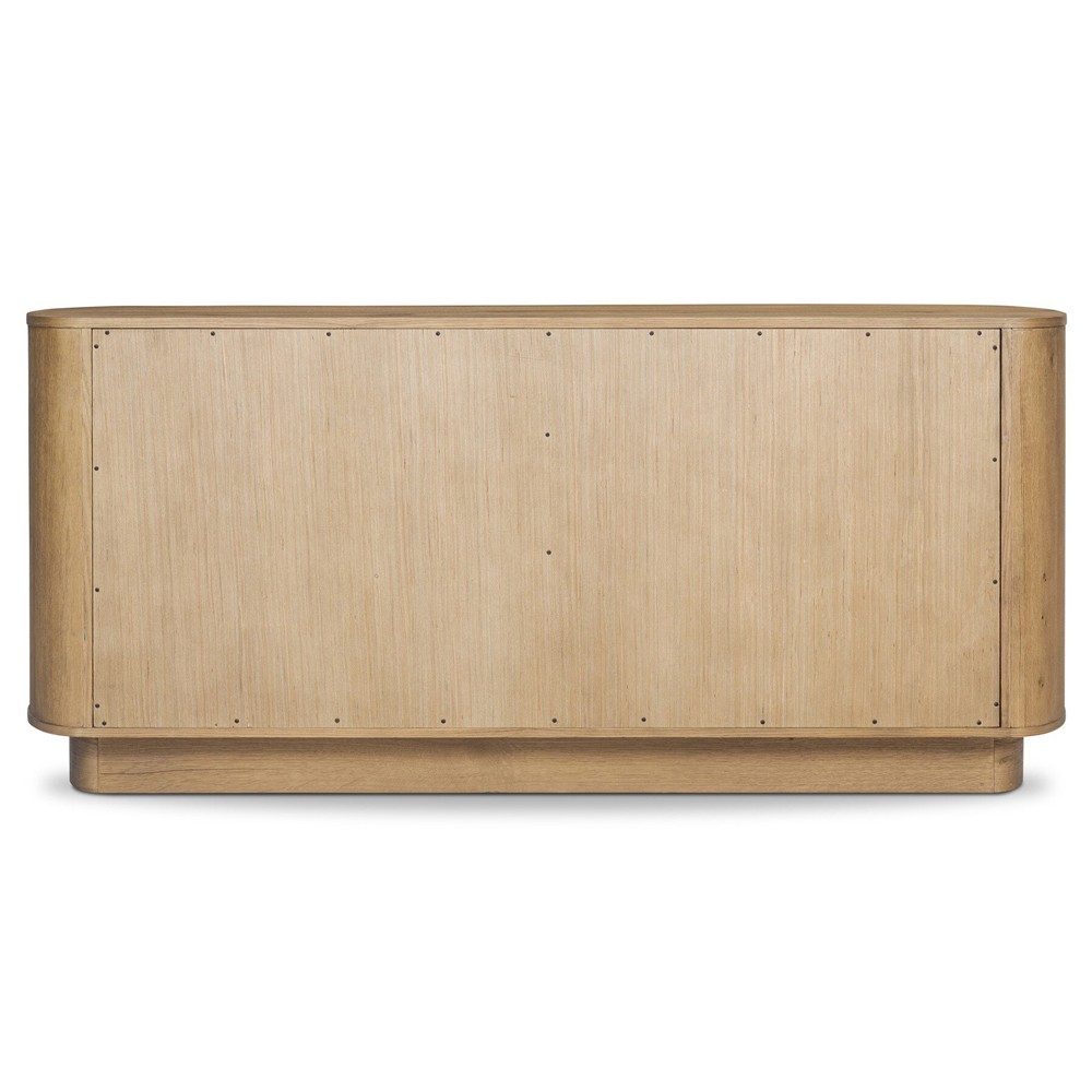 Paris Rustic Lodge Worn Brown Oak Double Dresser|