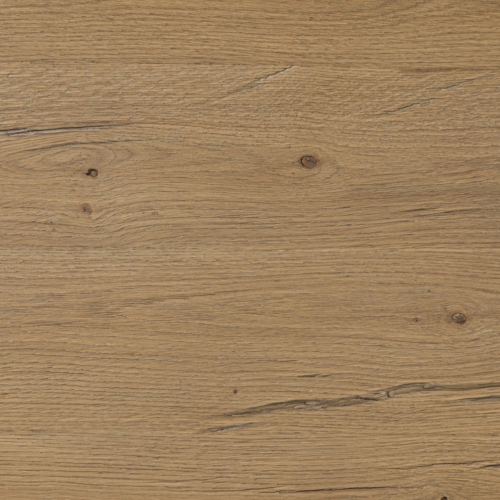 Paris Rustic Lodge Worn Oak Oval Nightstand|