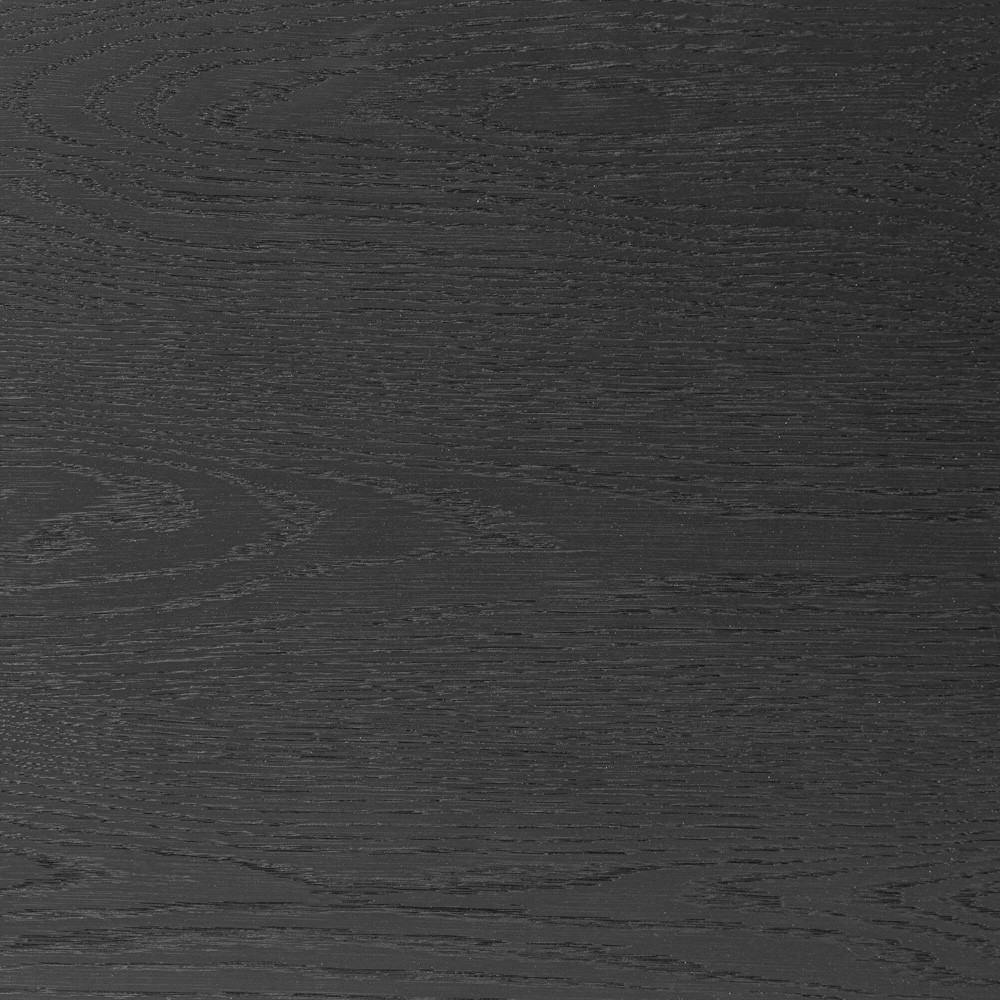 Rosal Modern Classic Black Oak Woven Rush Rectangular Console Table - 60"|