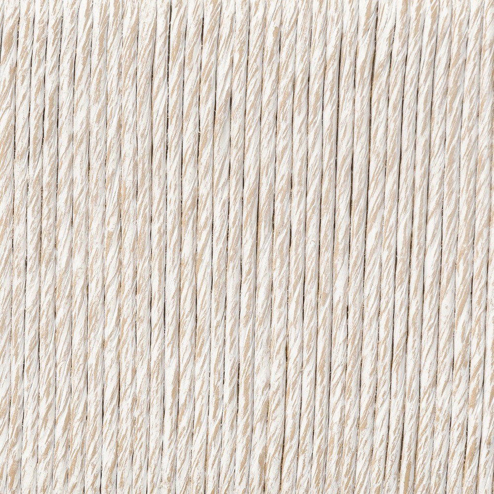 Rosal Modern Classic Natural Oak Woven Rush Rectangular Console Table - 60"|