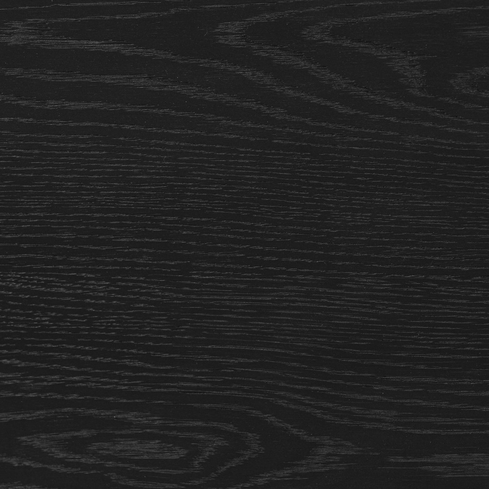 Rosal Modern Classic Black Oak Woven Rush Rectangular Console Table - 78"|