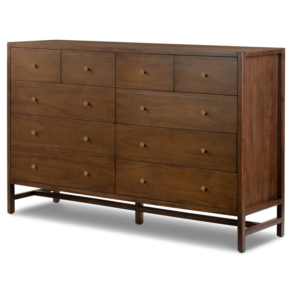 Timmy Rustic Lodge Brown Acacia Double Dresser|