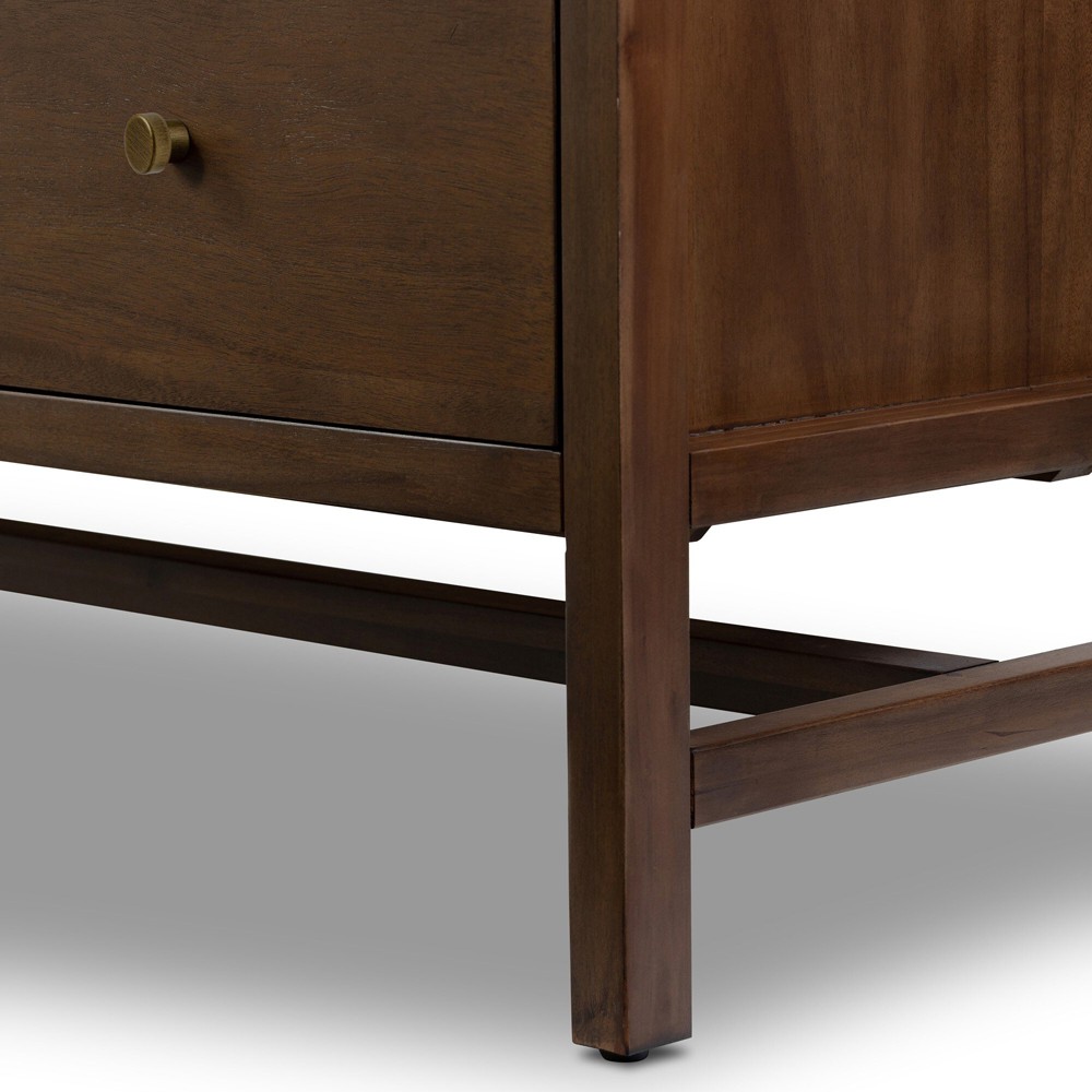 Timmy Rustic Lodge Brown Acacia Double Dresser|