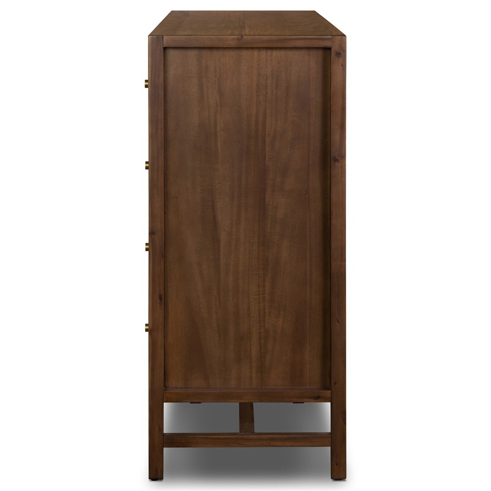 Timmy Rustic Lodge Brown Acacia Double Dresser|
