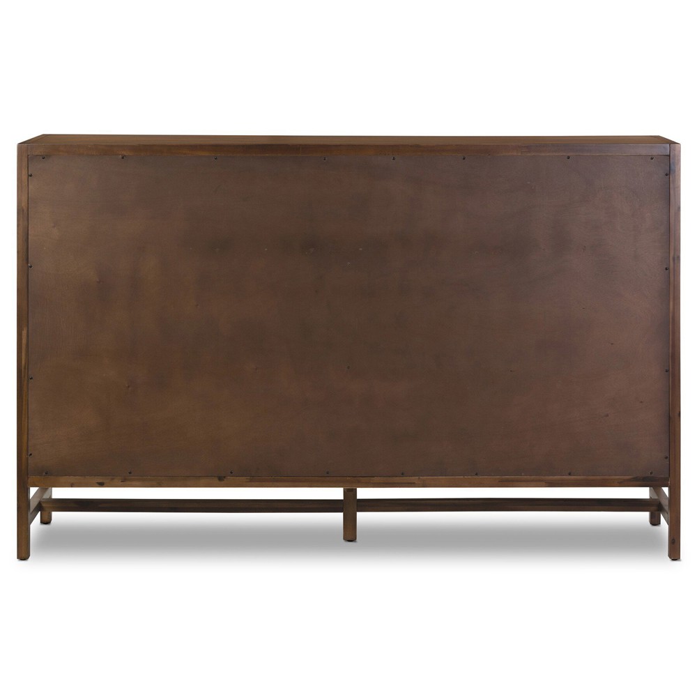 Timmy Rustic Lodge Brown Acacia Double Dresser|