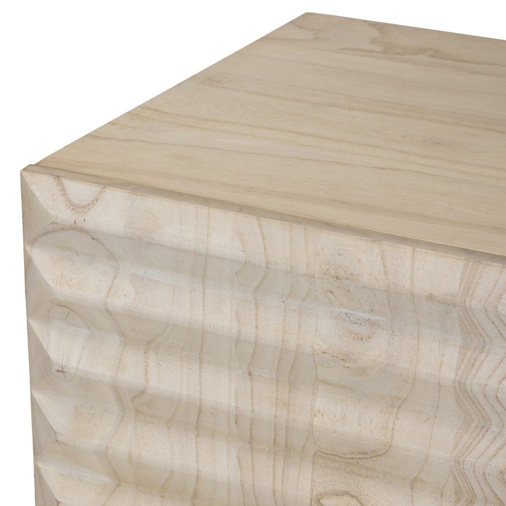 Tussac Coastal Beach Beige Wood Media Console - 78"|