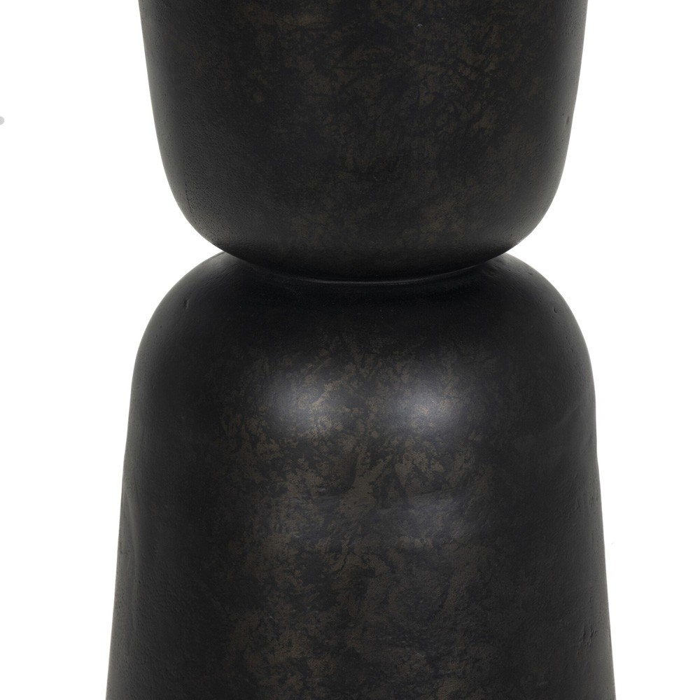 Brixton Modern Classic Distressed Bronze Aluminum Outdoor Counter Table - 34"|