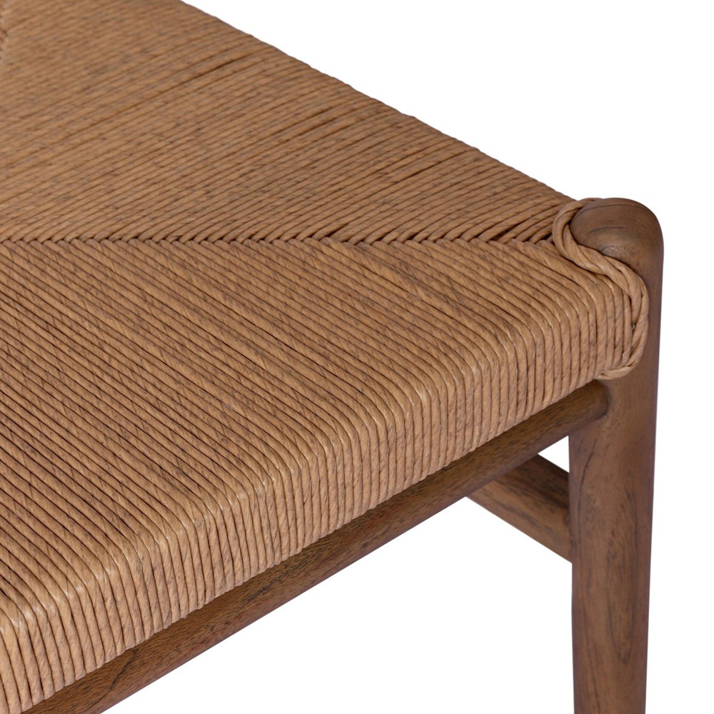 Hirom Updated Traditional Brown Wood Outdoor Dining Chair|