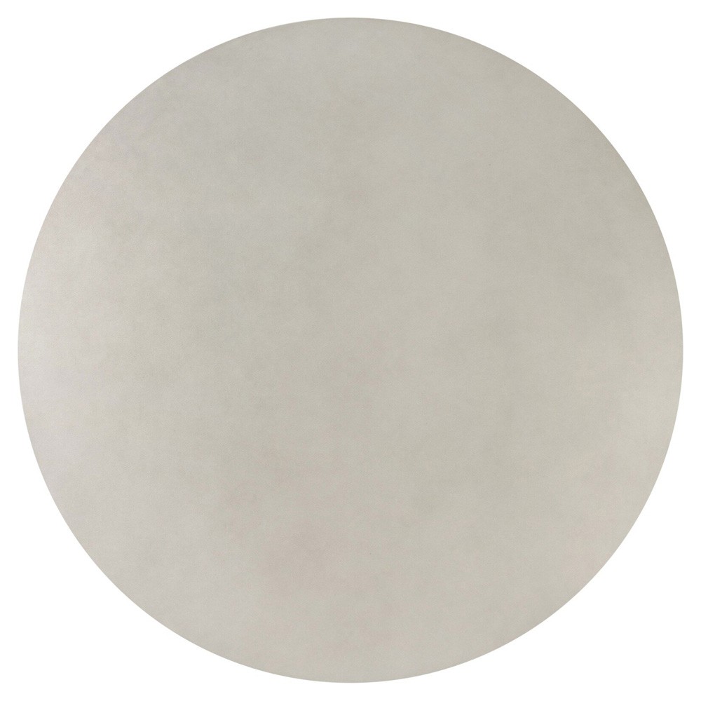 Lucienne Modern Classic White Concrete Round Outdoor Dining Table - 42"|