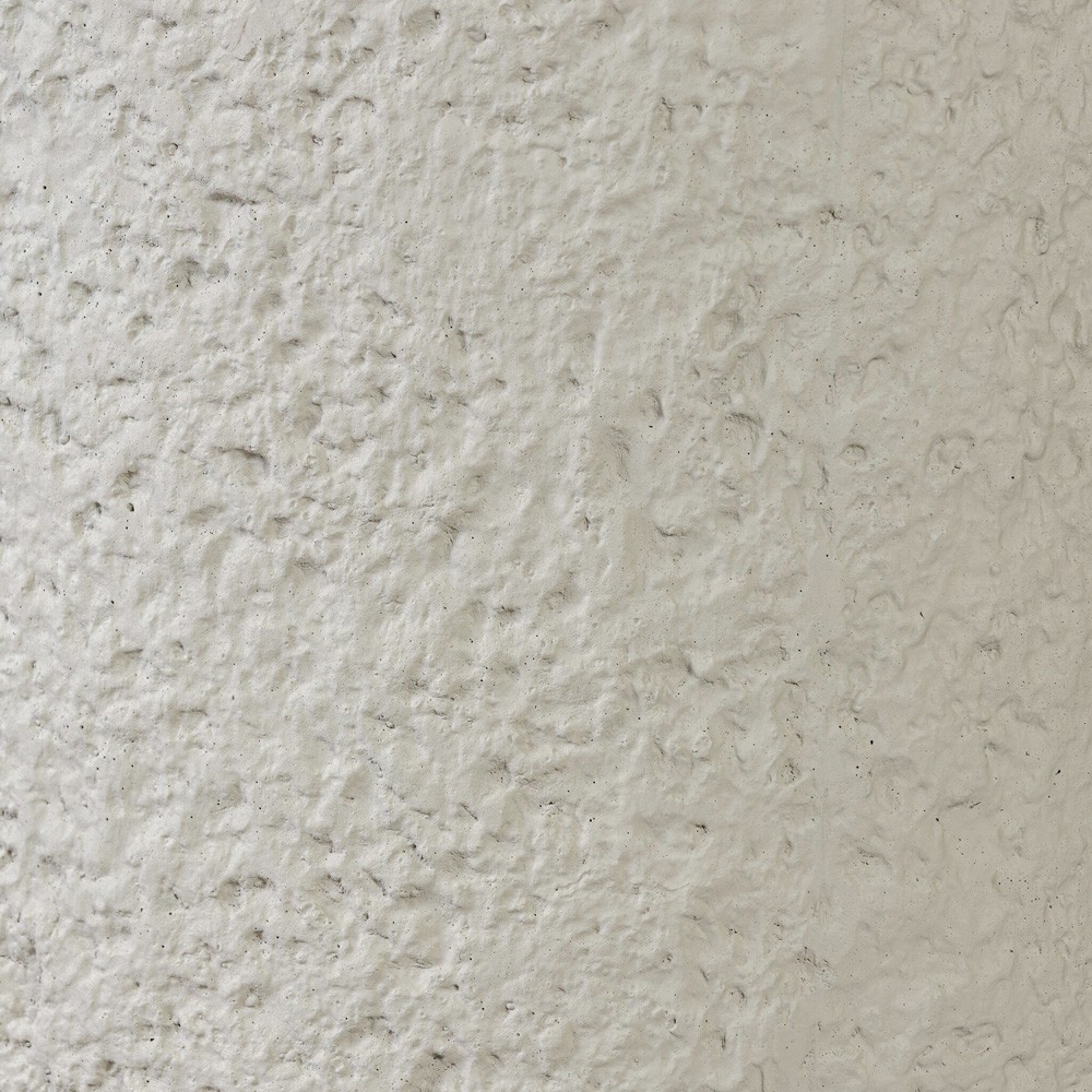 Lucienne Modern Classic White Concrete Round Outdoor Dining Table - 42"|