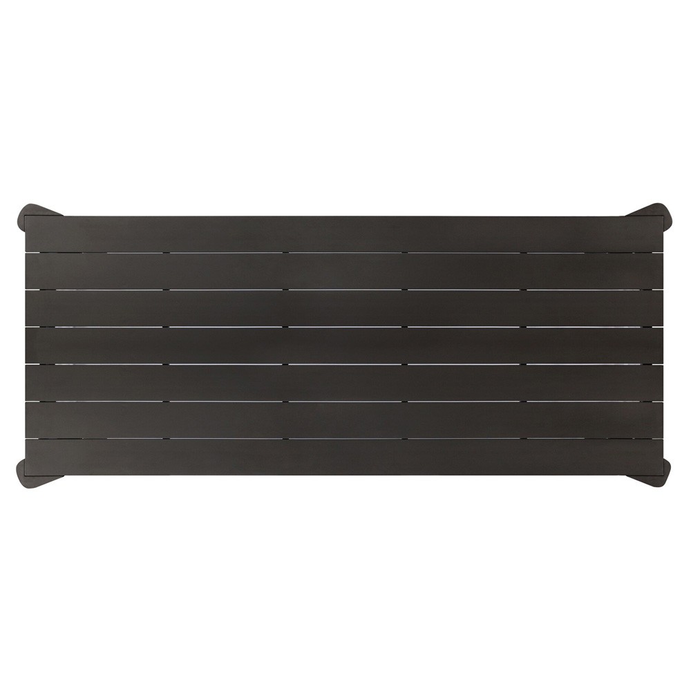 Soho Modern Classic Bronze Aluminum Rectangular Outdoor Dining Table - 106"|