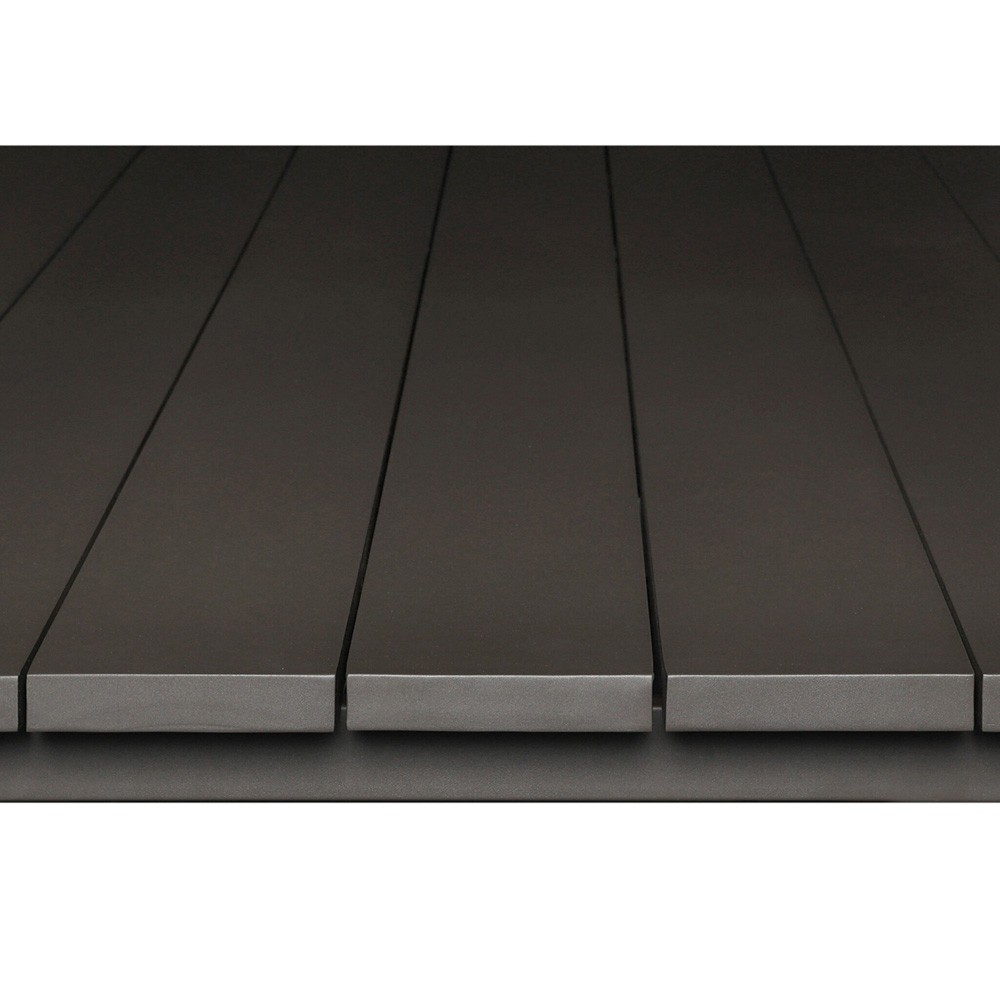 Soho Modern Classic Bronze Aluminum Rectangular Outdoor Dining Table - 106"|