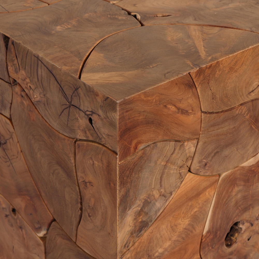 Thorn Coastal Beach Brown Teak Rectangular Outdoor Console Table|