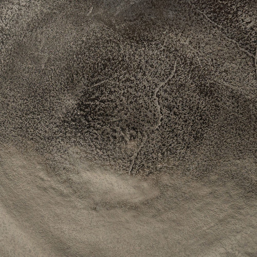 Paula Modern Classic Silver Aluminum Outdoor Round Drum Side Table|