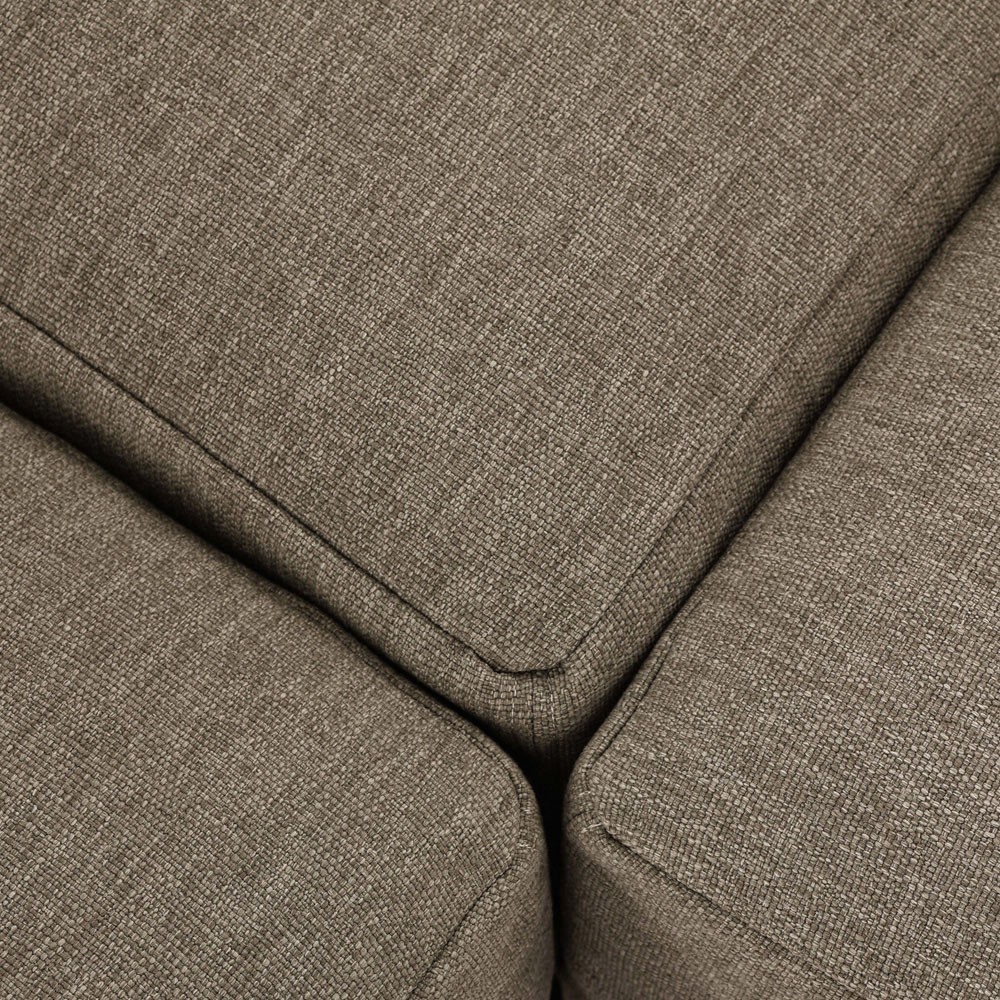 Laskin Modern Classic Brown Teak Corner Outdoor Sectional - 124"|