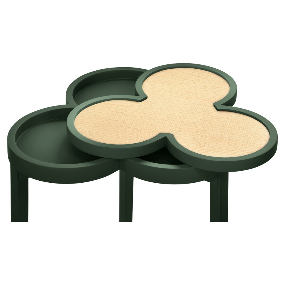 Worlds Away Dylan Modern Natural Grasscloth Dark Green Lacquer