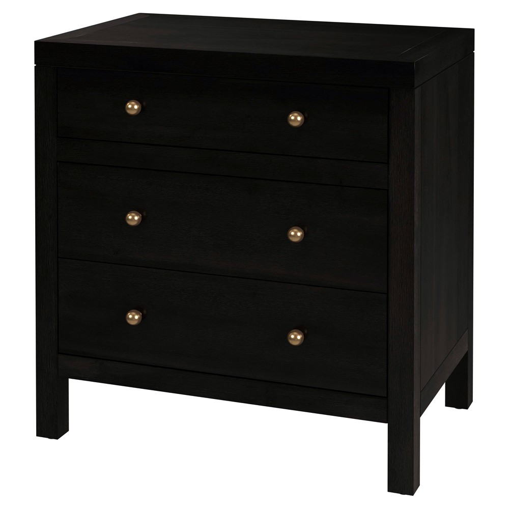 Shay Modern Classic Antique Coffee Acacia Wood Nightstand|