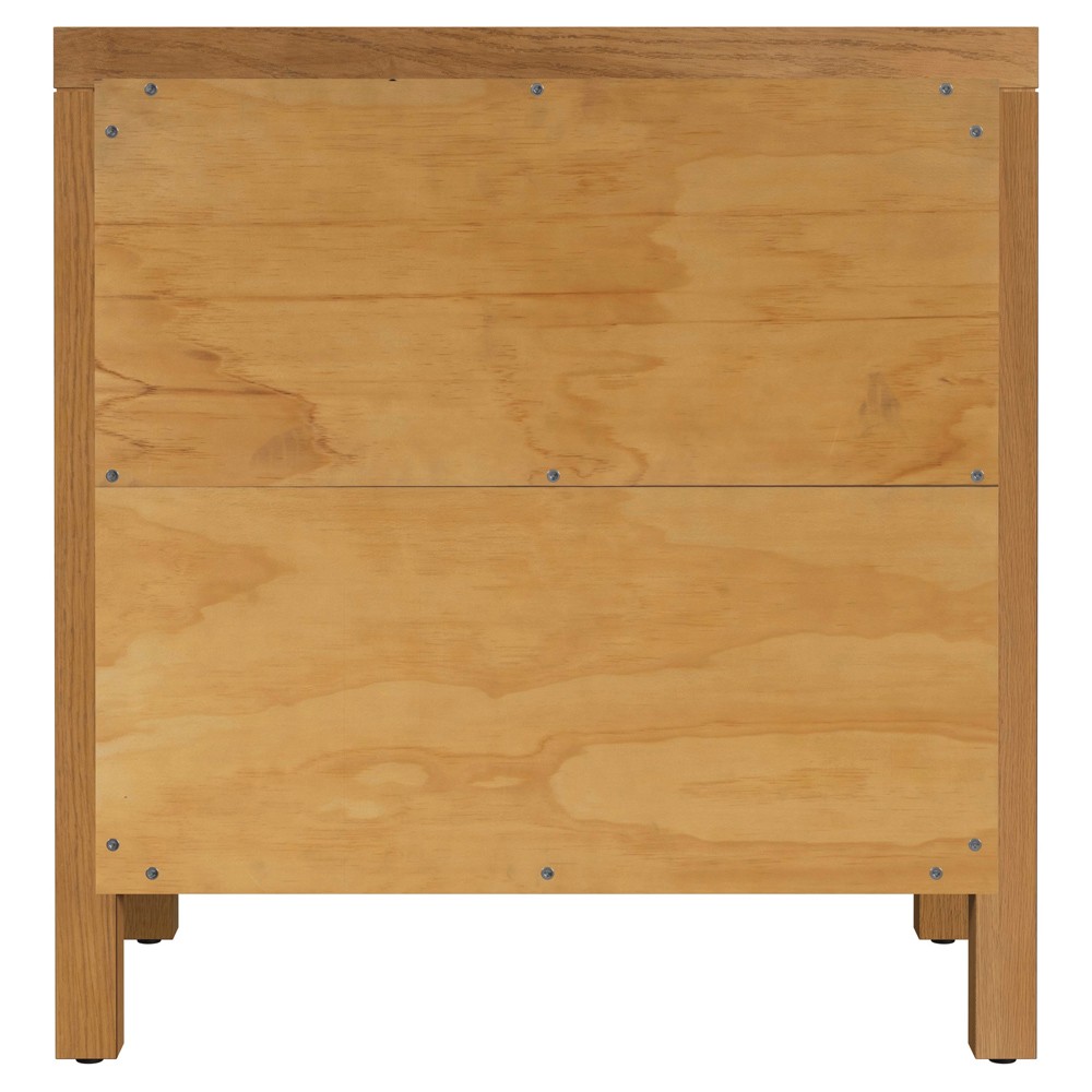 Shay Modern Classic Natural Oak Nightstand|