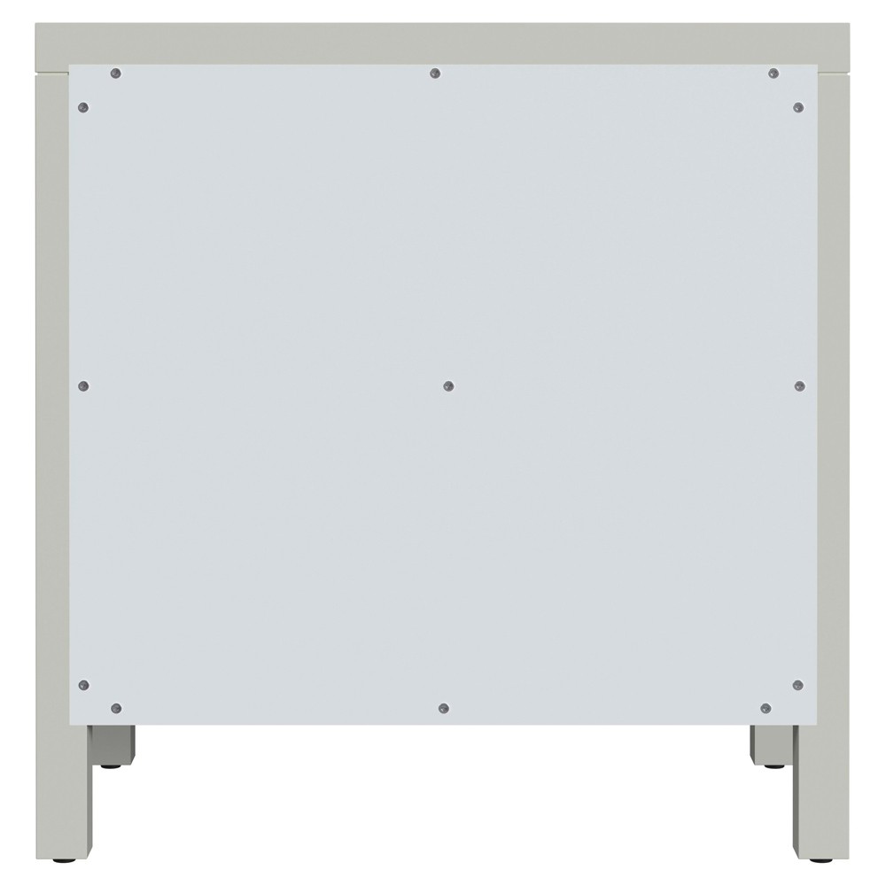 Shay Modern Classic Sage Green Acacia Wood Nightstand|