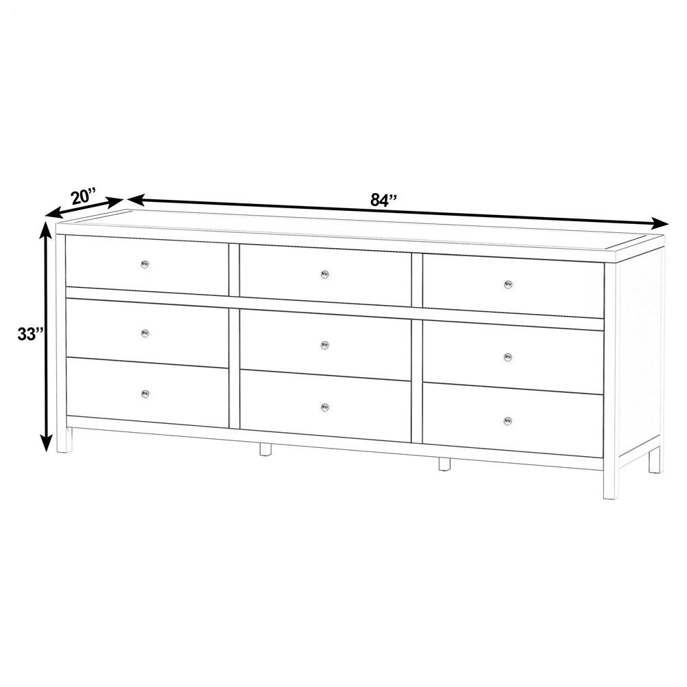 Shay Modern Classic Antique Coffee Acacia Wood Dresser|