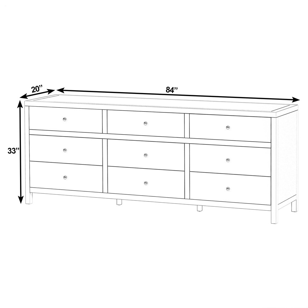 Shay Modern Classic Natural Wood Dresser|