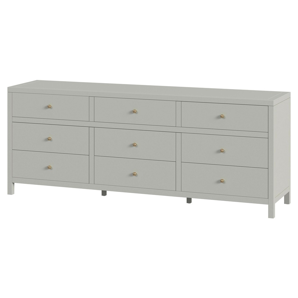 Shay Modern Classic Sage Green Acacia Wood Dresser|