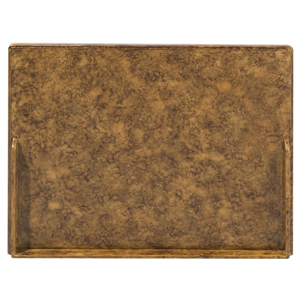 Alaine Modern Classic Brown Faux Tortoise Shell Woven Cane Nightstand|