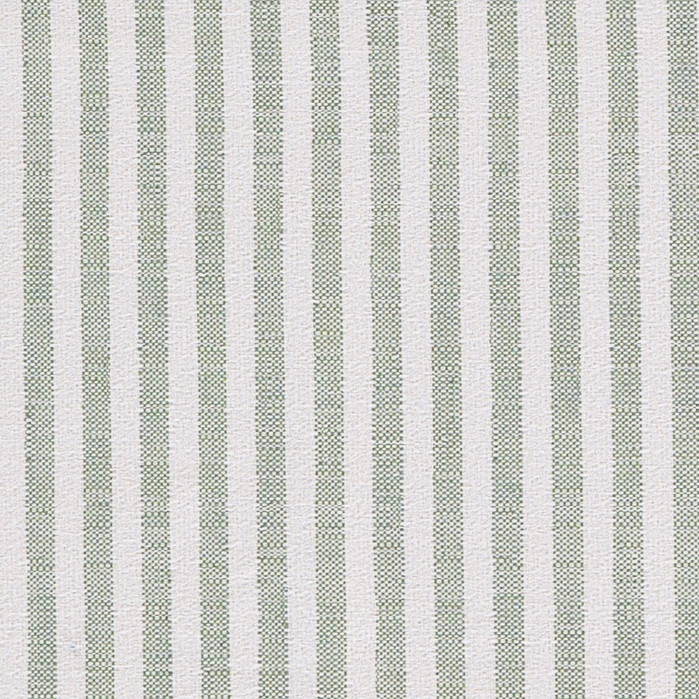 Delphine French Green Striped Sunbrella Black Aluminum Scalloped Outdoor Chaise|