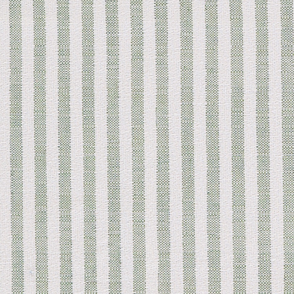 Delphine French Green Striped Sunbrella White Aluminum Scalloped Outdoor Chaise|