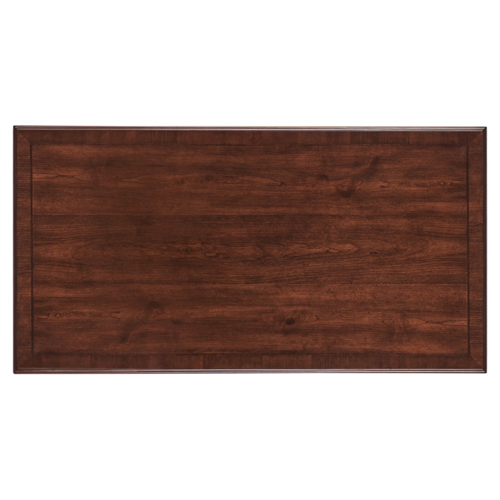 Harry Updated Traditional Cherry Wood Rectangular Coffee Table|