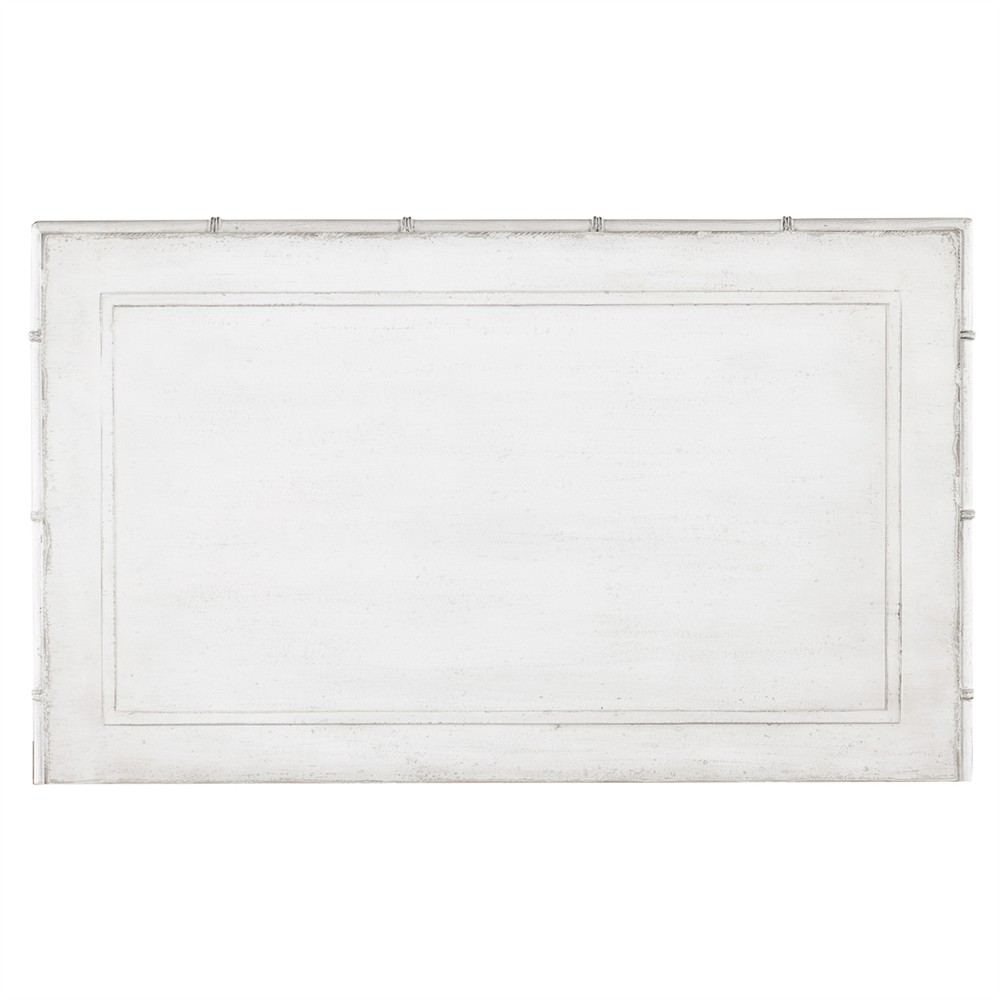 Sharise Coastal Beach White Wood Nightstand|