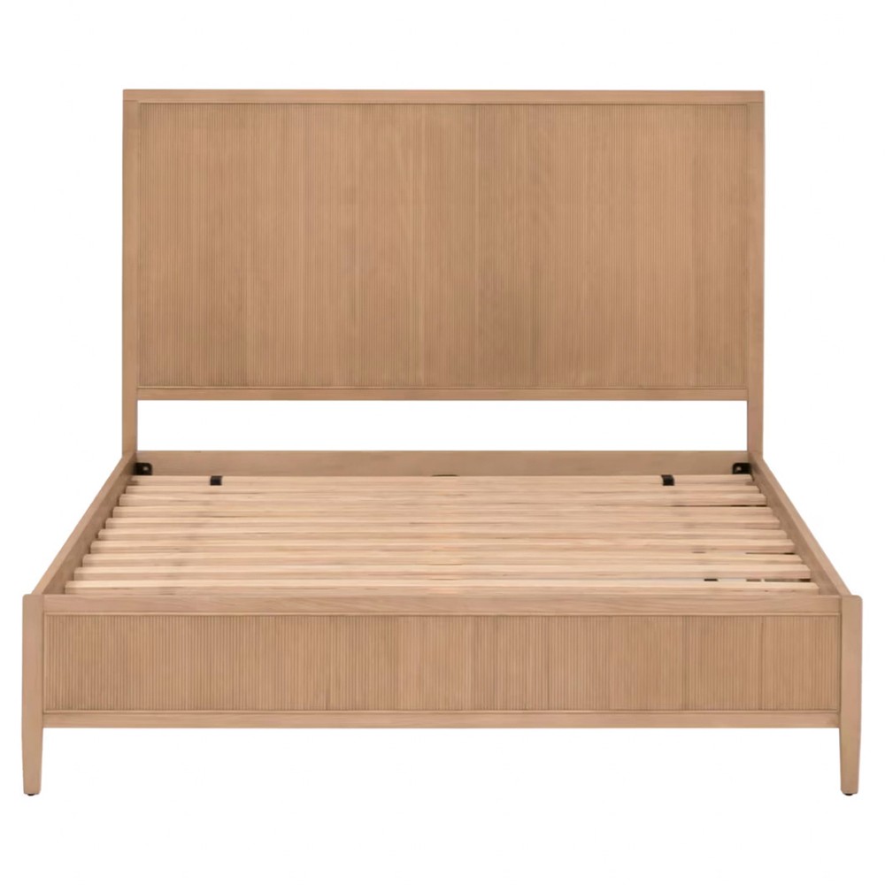Mira Coastal Beach Natural Oak Bed - Queen|
