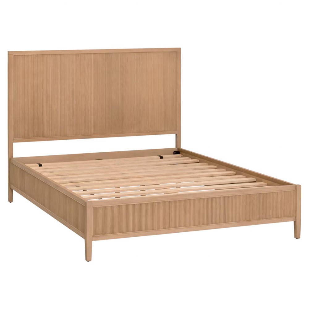 Mira Coastal Beach Natural Oak Bed - Queen|