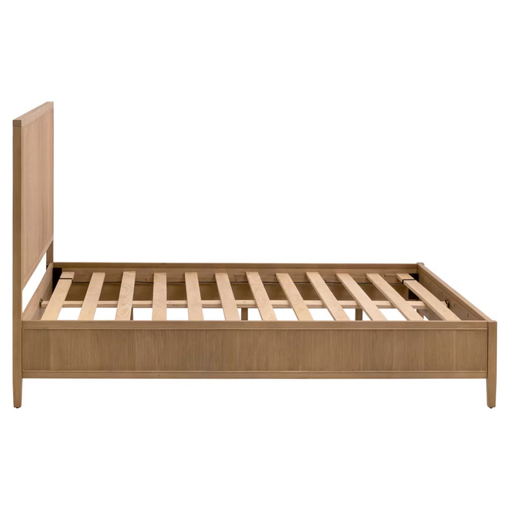 Mira Coastal Beach Natural Oak Bed - Queen|