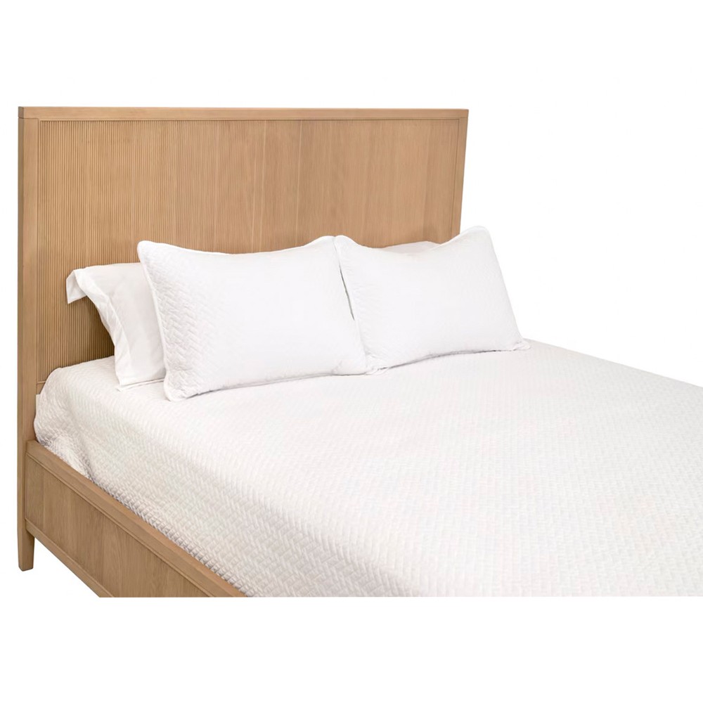 Mira Coastal Beach Natural Oak Bed - Queen|