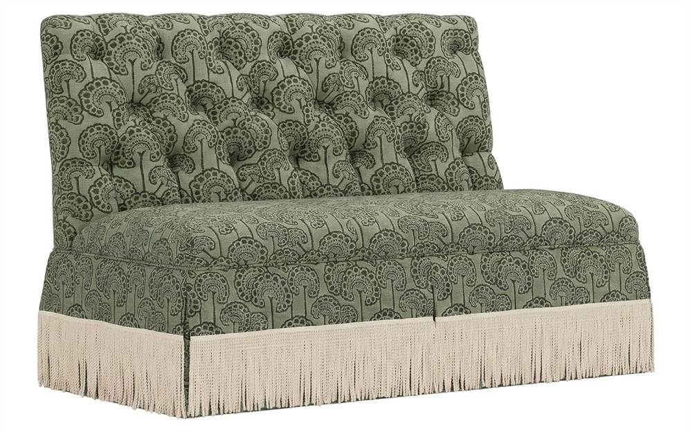 Nicolas Artichoke Linen Floral Banquette|