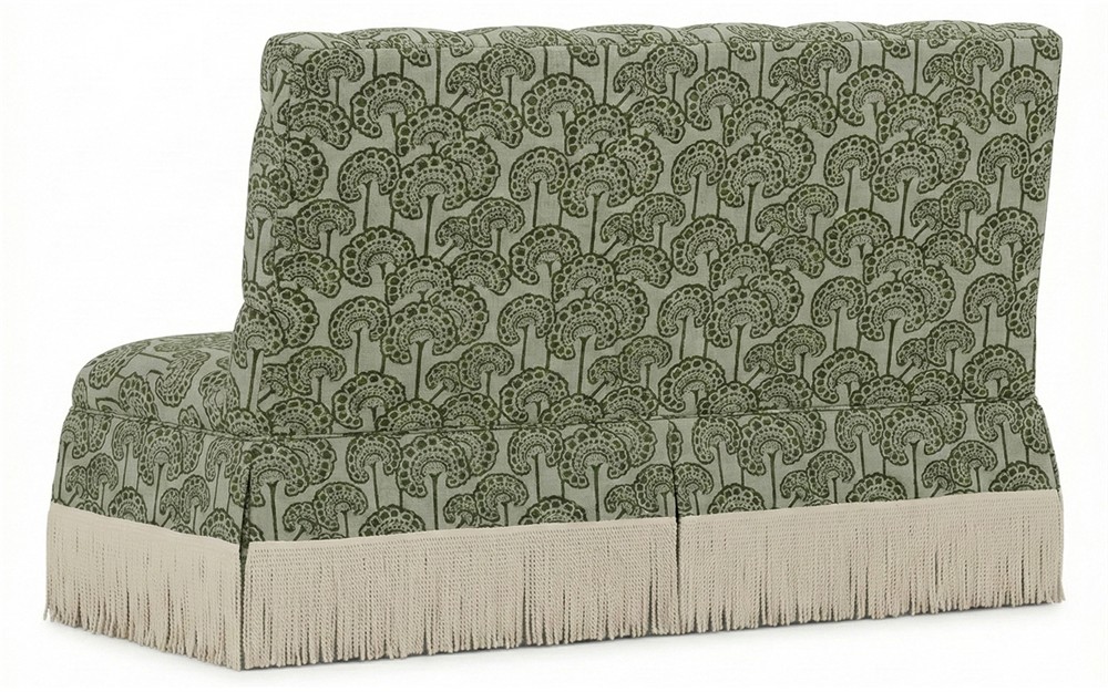 Nicolas Artichoke Linen Floral Banquette|