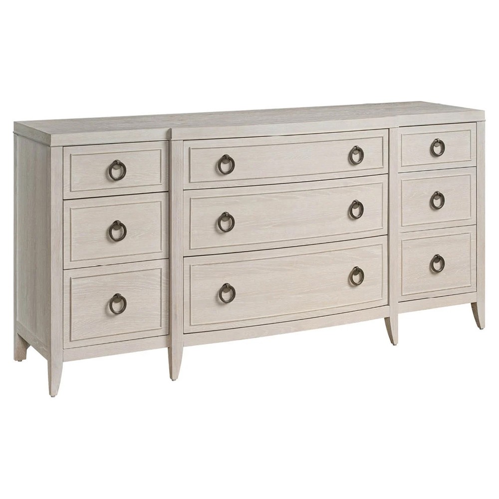 Adelina Modern Classic White Oak Triple Dresser|