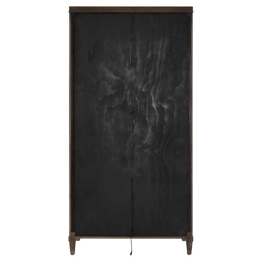 Shara Modern Classic Brown Oak Display Cabinet|