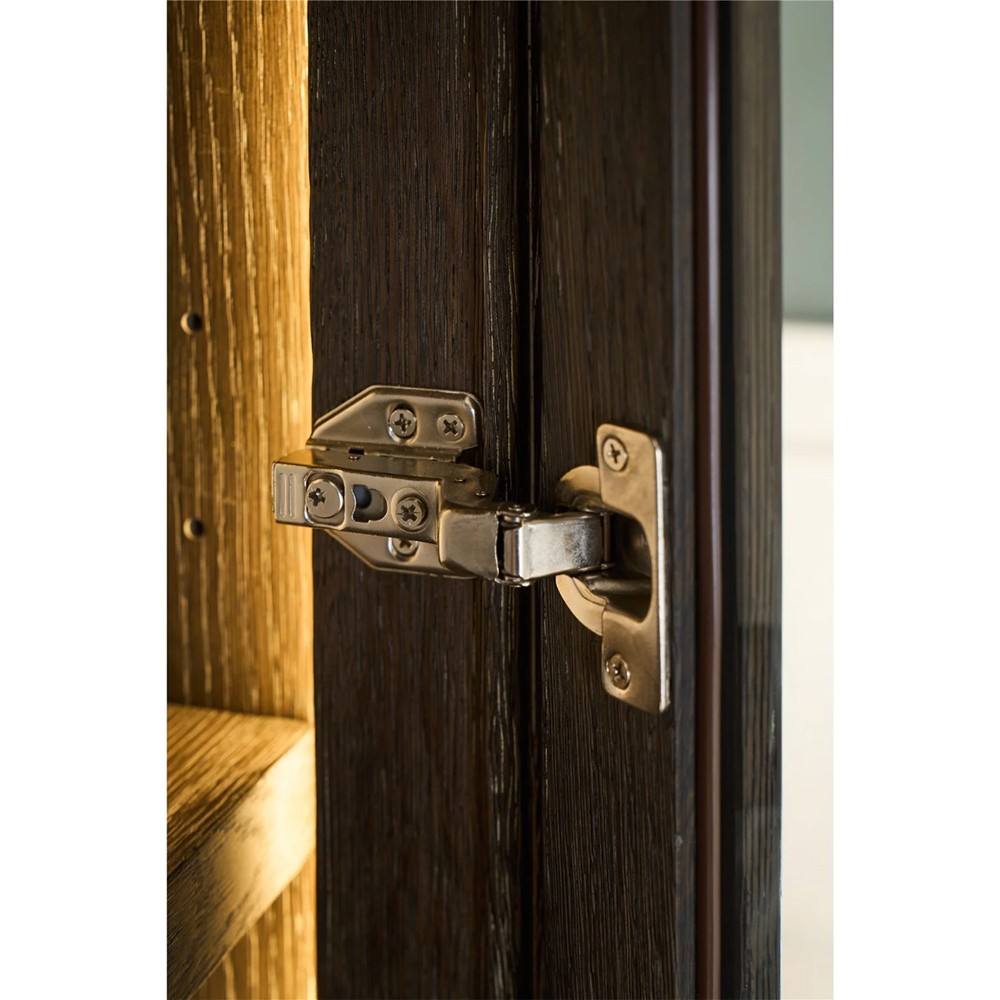 Shara Modern Classic Brown Oak Display Cabinet|