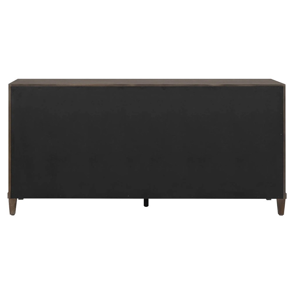 Shara Modern Classic Brown Oak Triple Dresser|