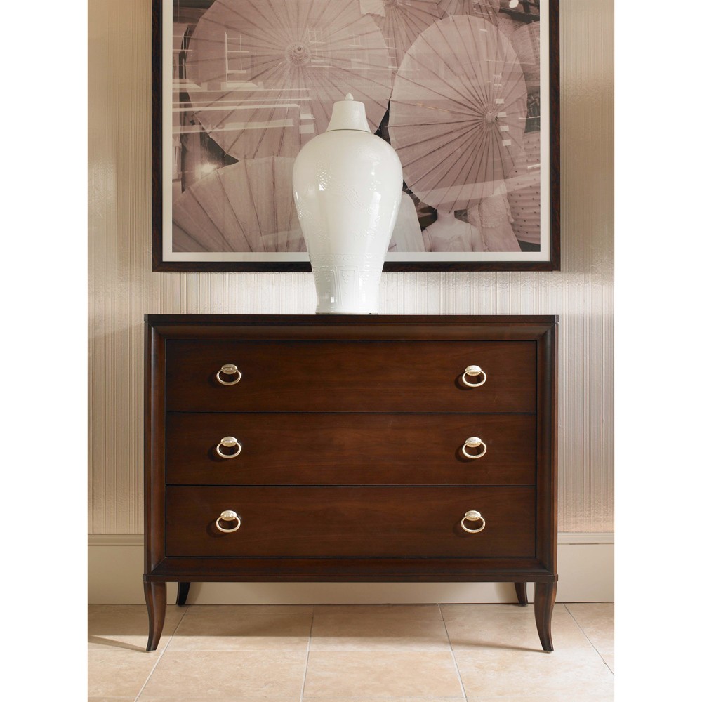 Century Tribeca Modern Classic Brown Maple Wood Bachelor Chest|