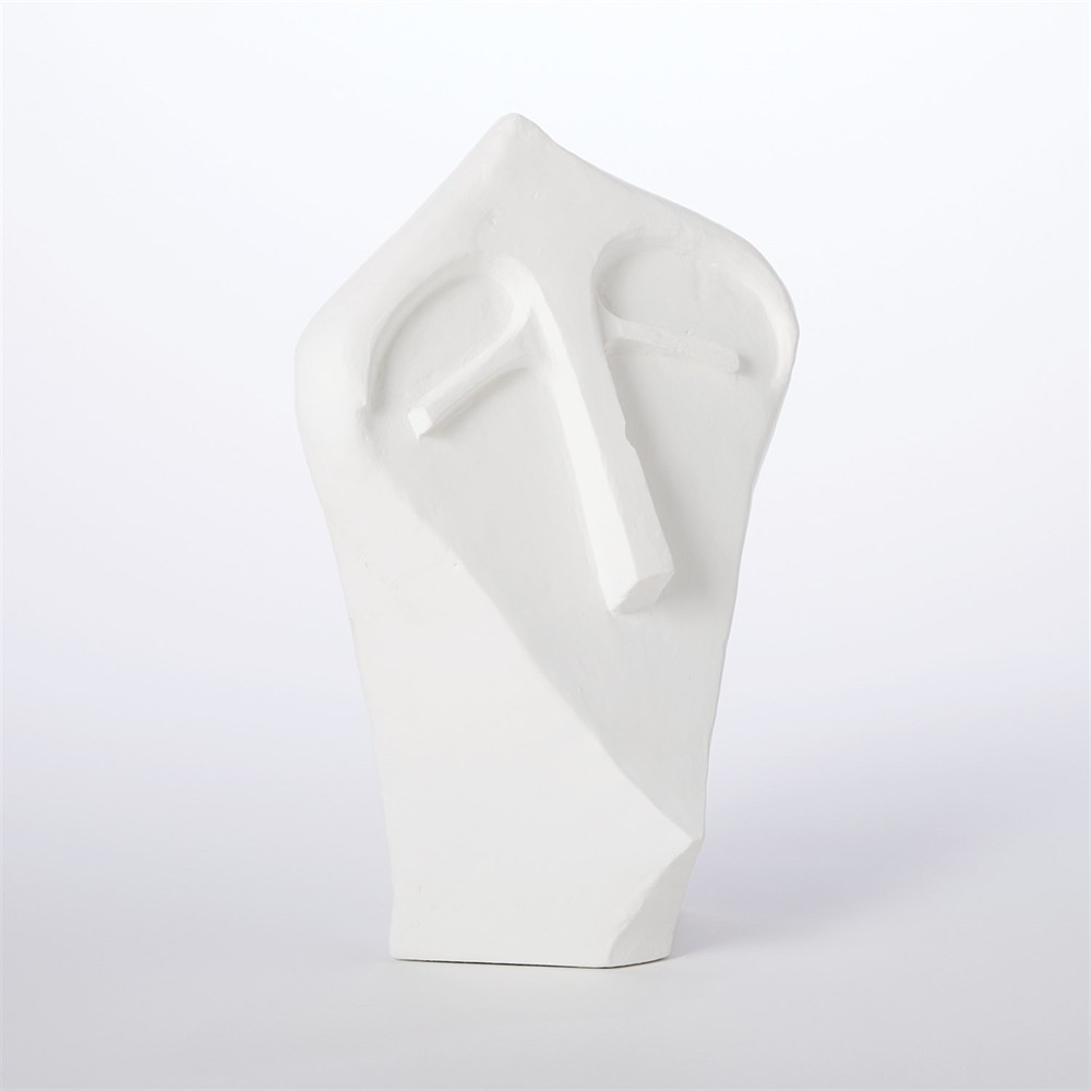 Aivee French Country Matte White Plaster Humanity Sculpture|
