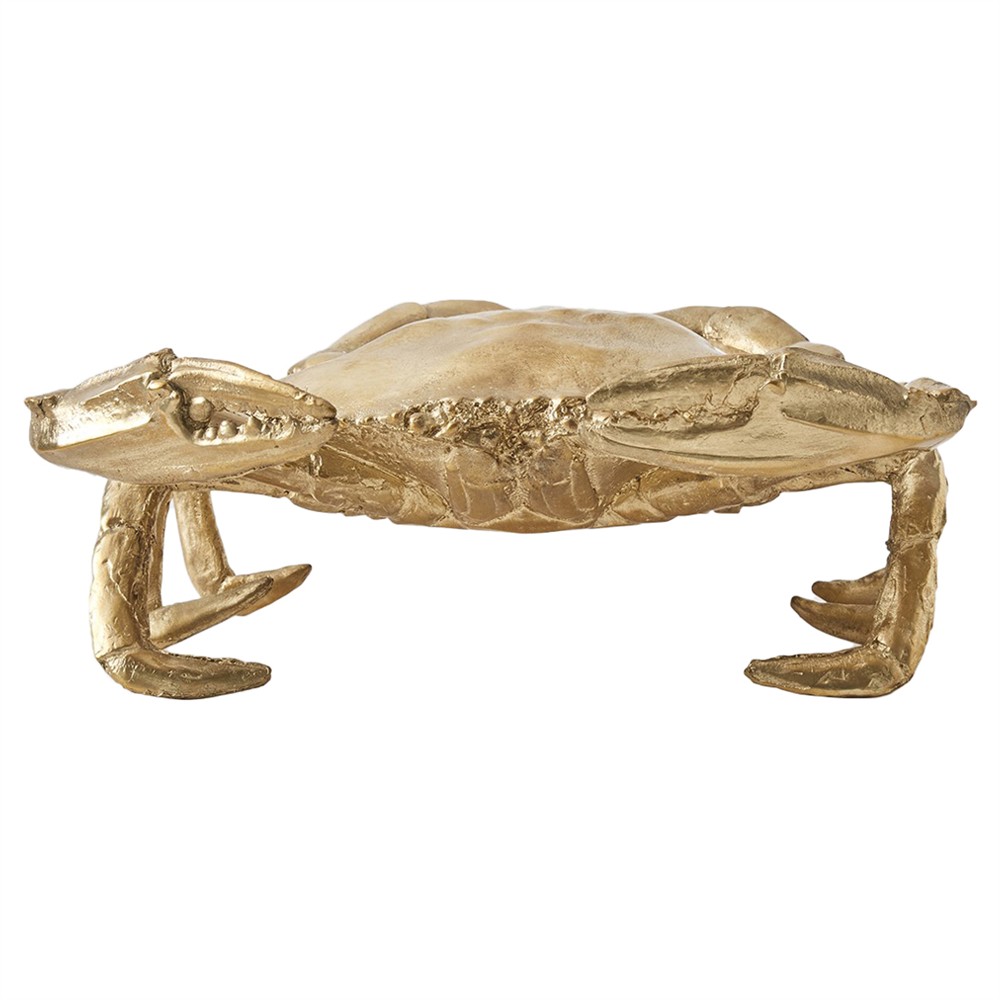 Araya Coastal Beach Brass Crab Figurine|